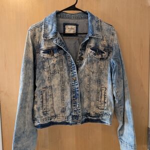 Mudd Blue Jean Jacket Cropped Vintage Style